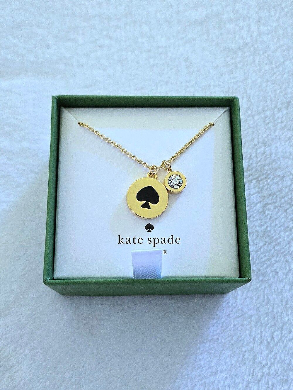 Kate Spade♠️ "Spot The Spade" Double✌️ Pendant Necklace - NIB